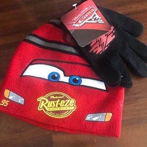 Kids hat and gloves set